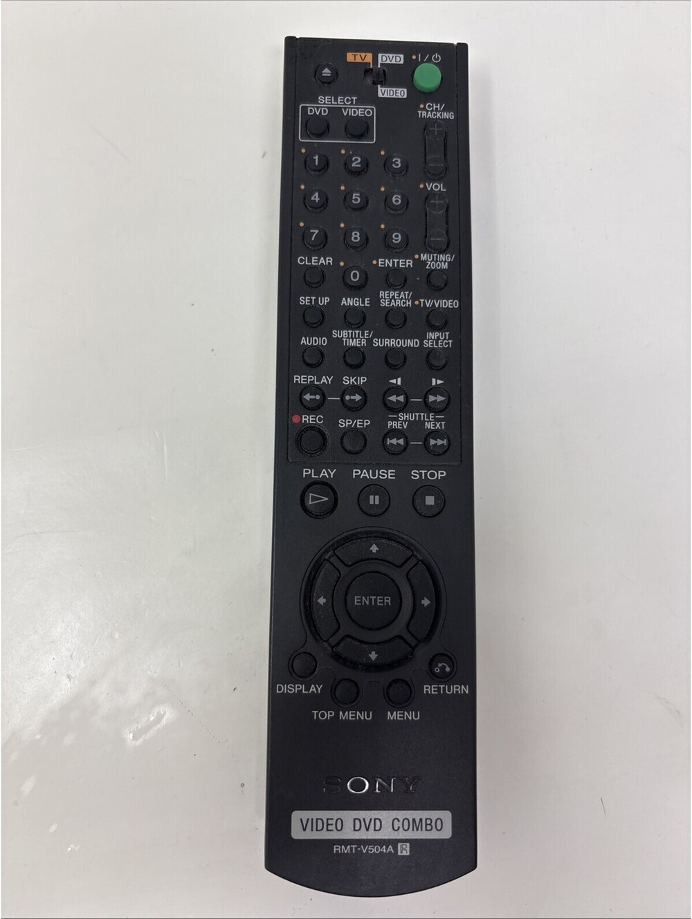 Genuine Sony RMT-V504A OEM Remote for SLV-D380P SLV-D281P DVD VCR Combo
